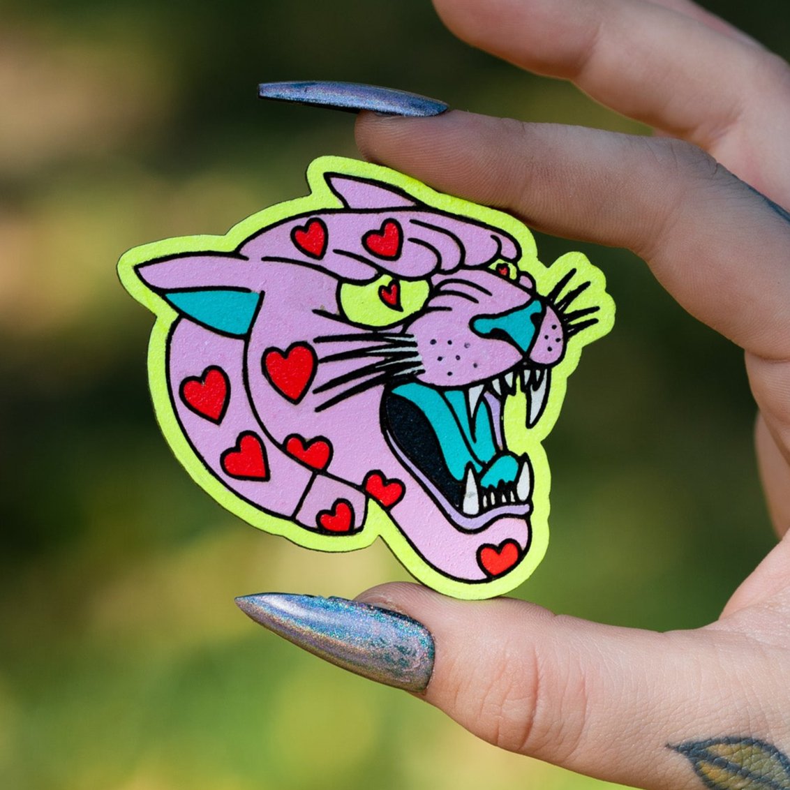 Panther Head Pin