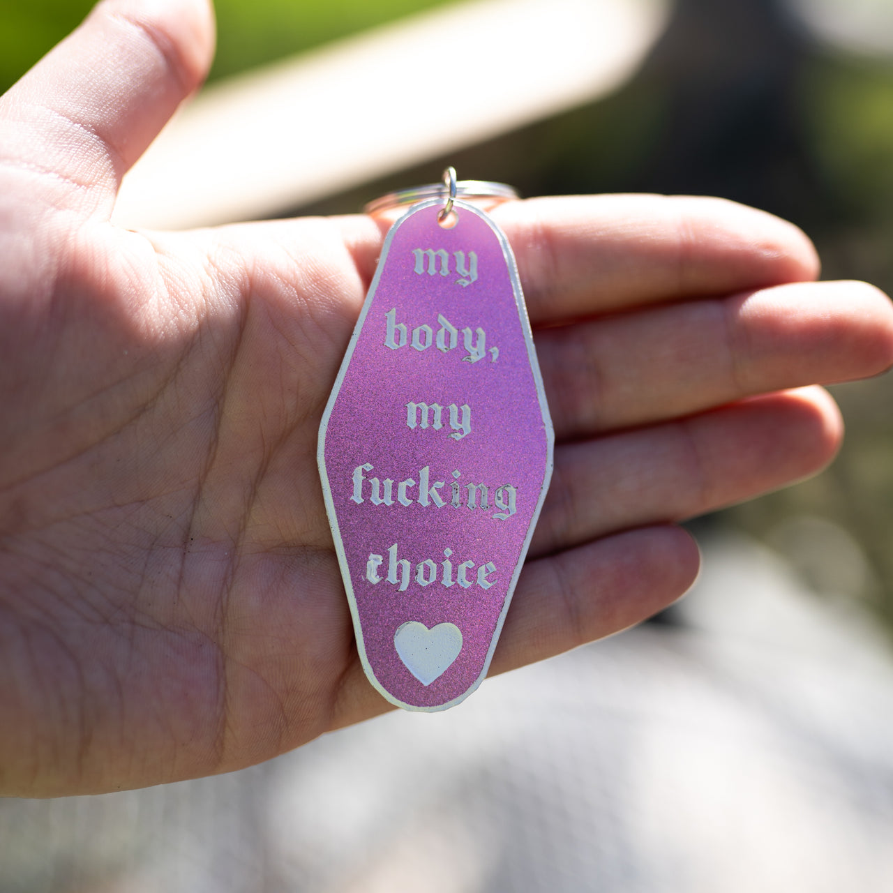 My Body My Choice Keychain