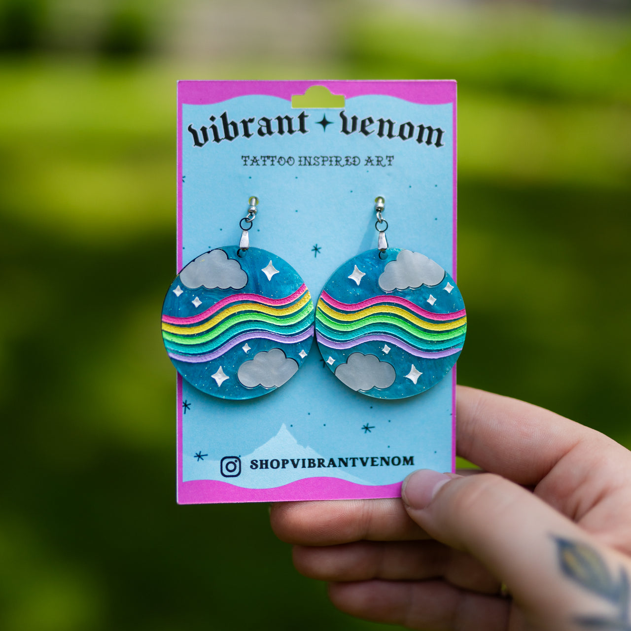 Rainbow Cloud Earrings