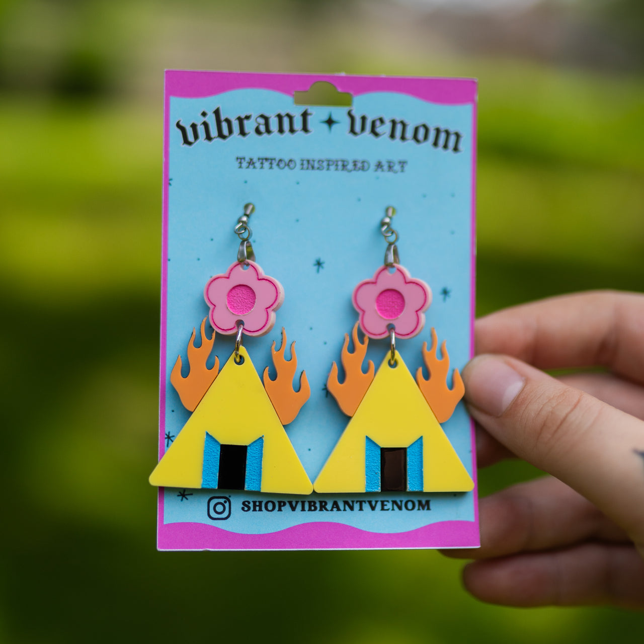 Midsommar Temple Earrings