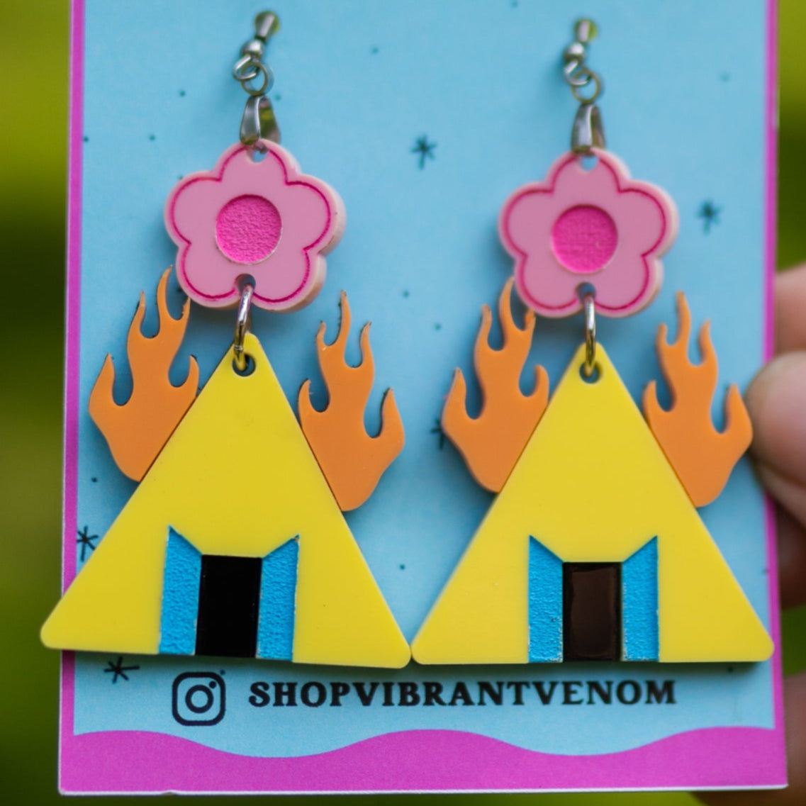 Midsommar Temple Earrings