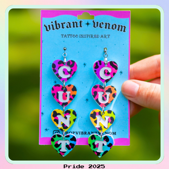 Rainbow Leopard Earrings