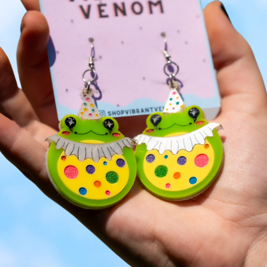 Clown Froggy Earrings