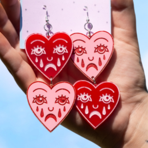 Crying Heart Earrings