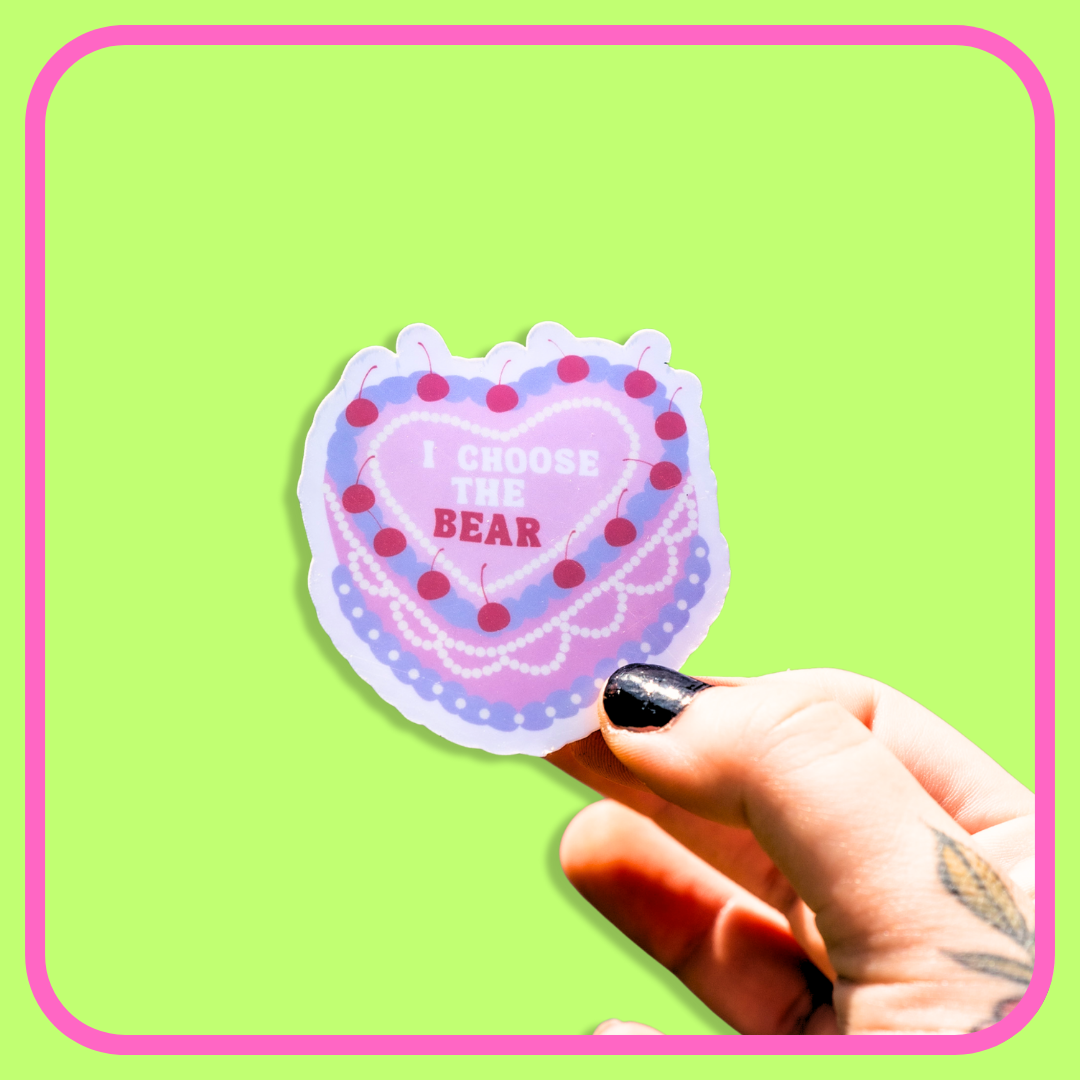 Bear Cake Sticker