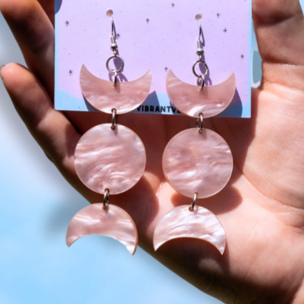 Moon Phase Earrings
