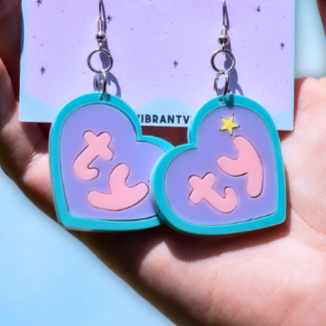 Pastel Beanie Baby Earrings
