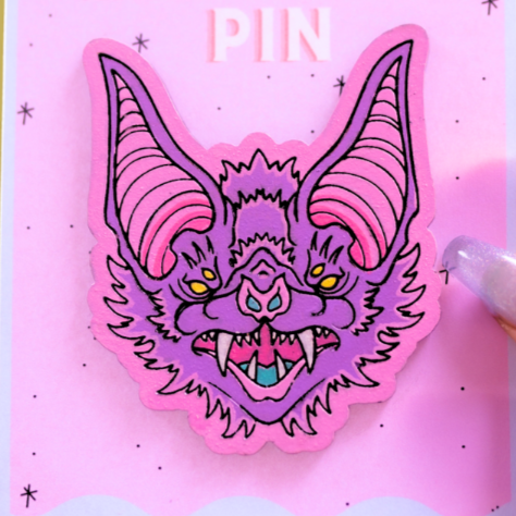 Bat Head Pin