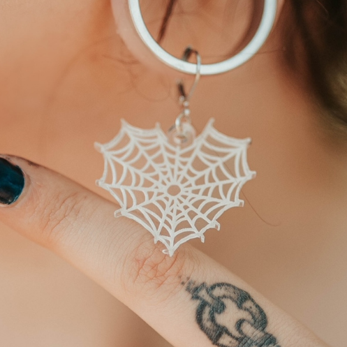 Caught in a Web Earrings